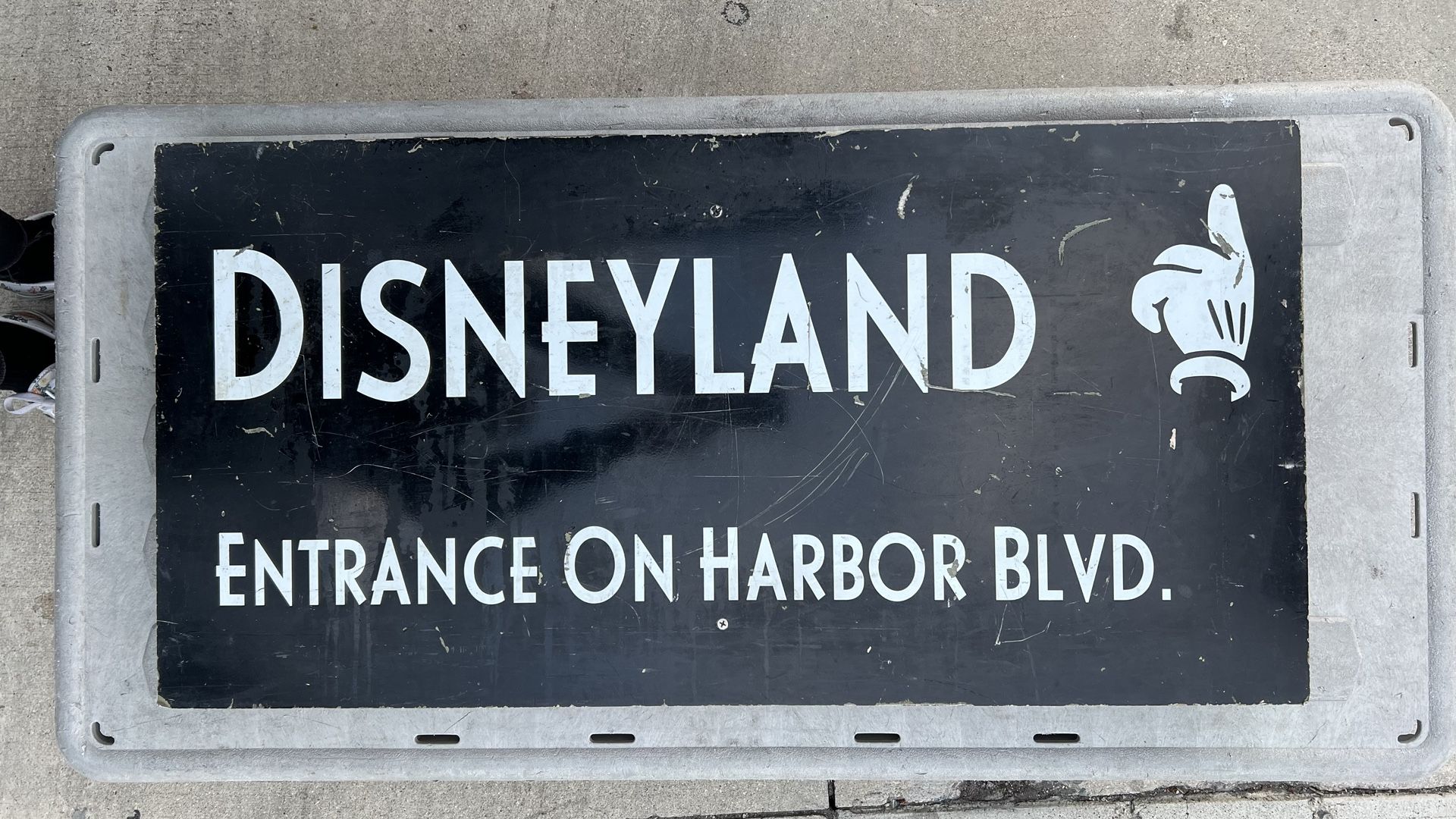 Rare Vintage Disneyland Harbor Entrance Sign