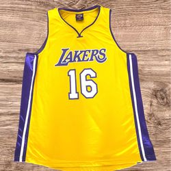 Pau Gasol #16 Lakers Jersey Retirement Night Fan Jersey – Size XL | Game Giveaway | Rare  Description: