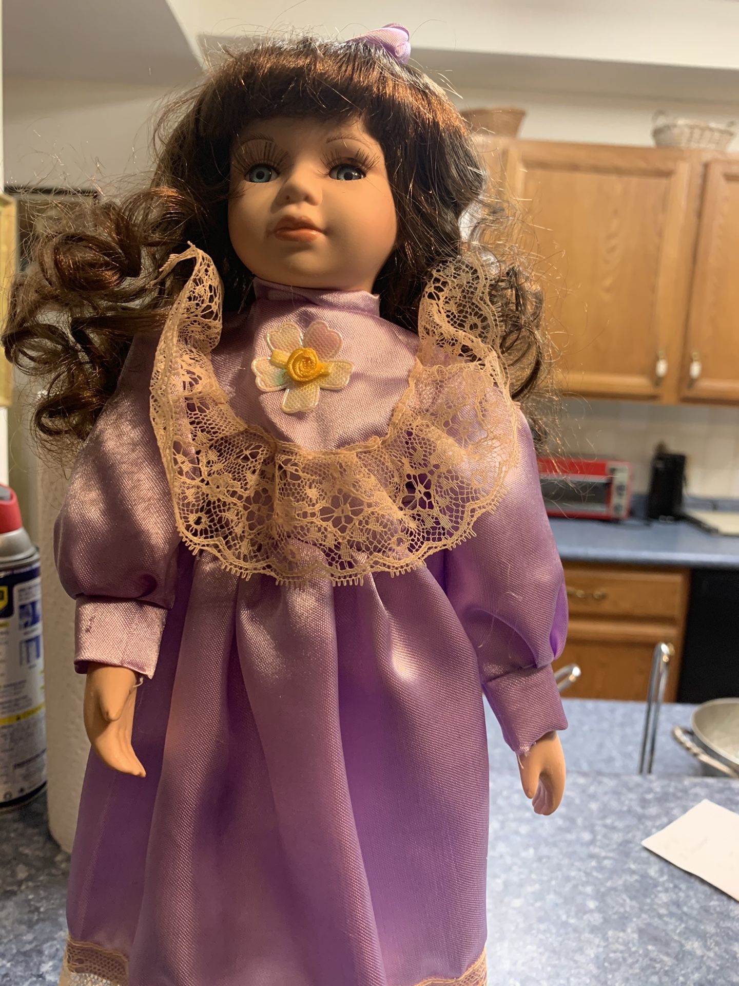 Classical Treasures Fine Bisque Porcelain Doll 14” High