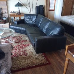 Black Leather Couch