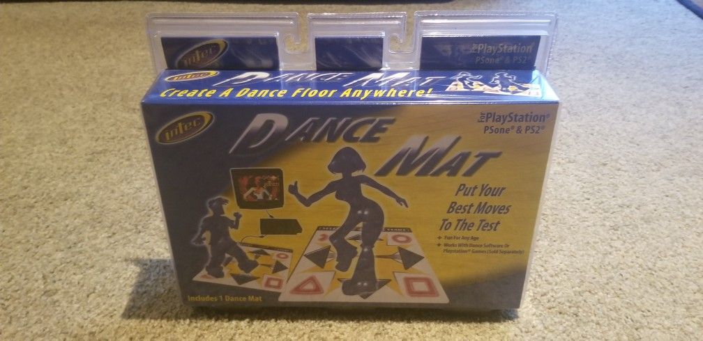 Intec DDR Dance Mat For Playstation 2 (Brand New Sealed Package) And Dance Dance Revolution DDR MAX Game *Make An Offer* Will Ship If Needed.