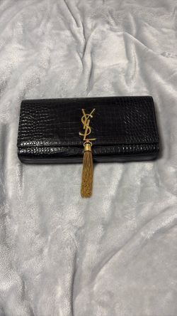 YSL Saint Laurent Crocodile Clutch
