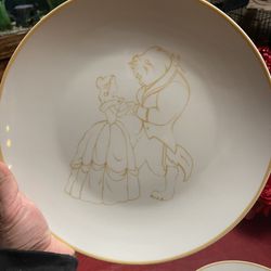 Disney Beauty And The Beast Plates
