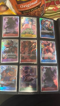 One piece and pokemon mixed binder. 1/3