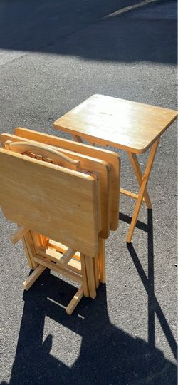 solid wood TV tray 4 solid wood TV tray