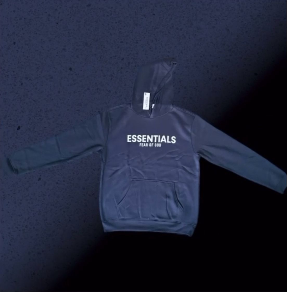 Blue Color Essentials Hoodie Size S