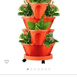 5 Plant Vase With Wheels