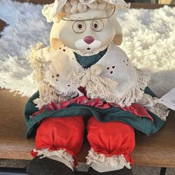 Santa Claus teddy bear sitting with glasses 
Santa Claus osita que se sienta con lentes