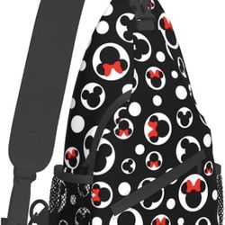 Mickey & Minnie Crossbody Backpack & Misc Items