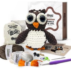 Brand New Crochet Kit for Beginners - Beginner Crochet Kit for Adults and Kids - Learn to Make Amigurumi Animals with Step by Step Videos - All Materi