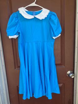 Blue Alice In Wonderland Dress Sz 13 Halloween Costume