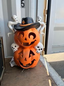 Vintage Halloween Ceramic Blow Mold