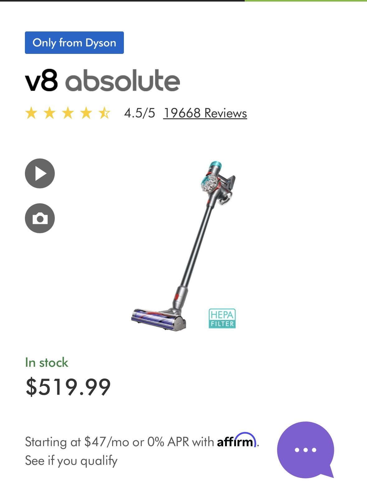 Dyson Cordless Vacuum 