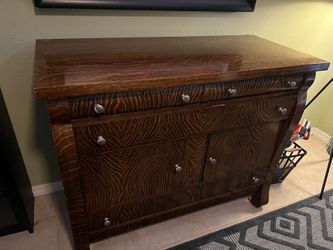 Zebra Wood Hutch/Crendenza