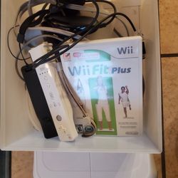 Nintendo Wii With Wii Fit Board And Game
