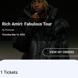 Rich Amiri Concert Ticket 