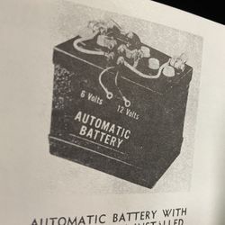 6 V 12 V Battery Very Rare Vintage Vehicles