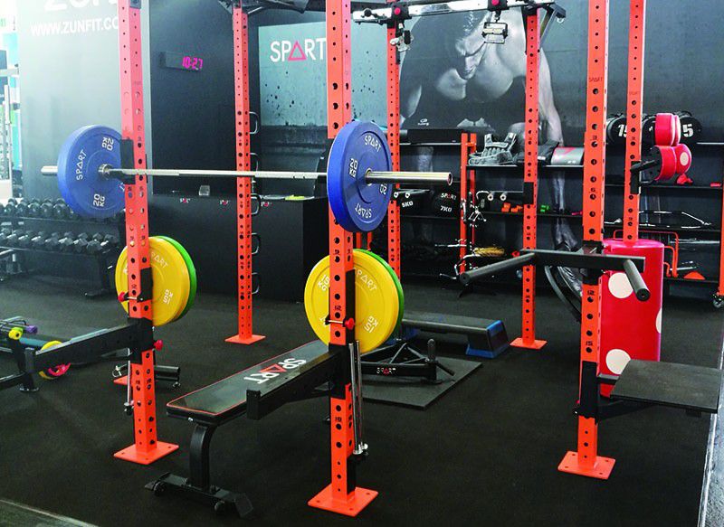 Gym Rack / Power Commercial Training Station For Weight Lifting