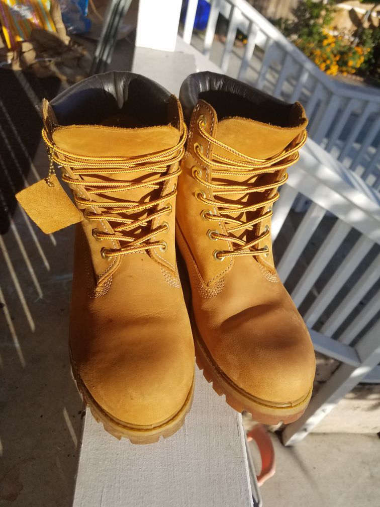 Timberland Leather Work Boots Size 9