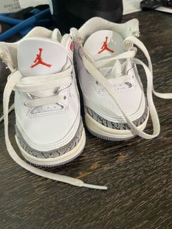 Air Jordan 3 Toddler Sneakers White Cement