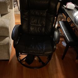 Leather Rocking Incline Chair!!
