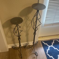 Two Candelabras Different Heights  