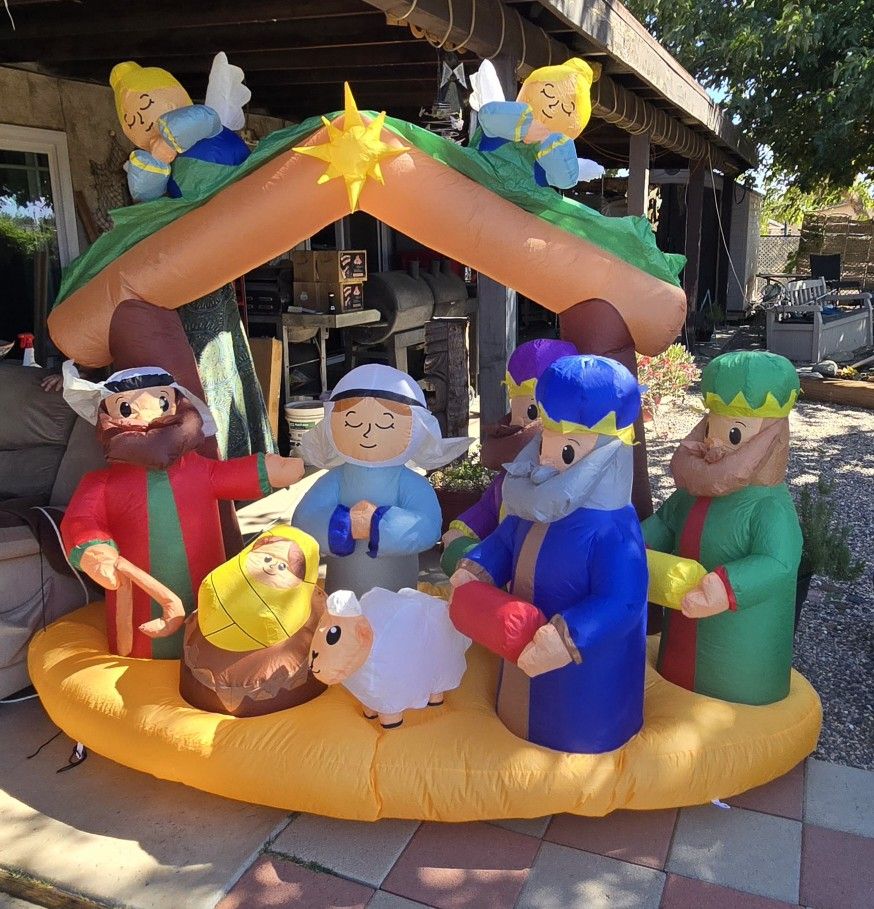 Presence 7.8FT Christmas Inflatable Decor - Nativity