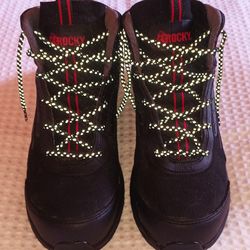 Rocky Industrial Athletix Black Composite Toe Work Boots Men's Size 9.5 $40