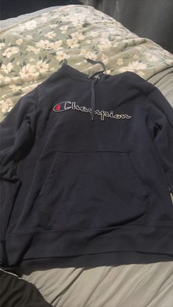 Small Navy Champion Hoodie