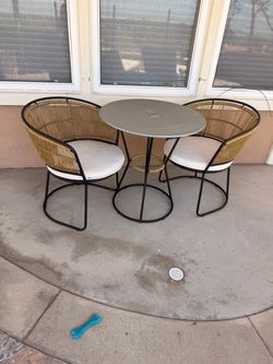 3-Piece Outdoor Bistro Table and Chair Set