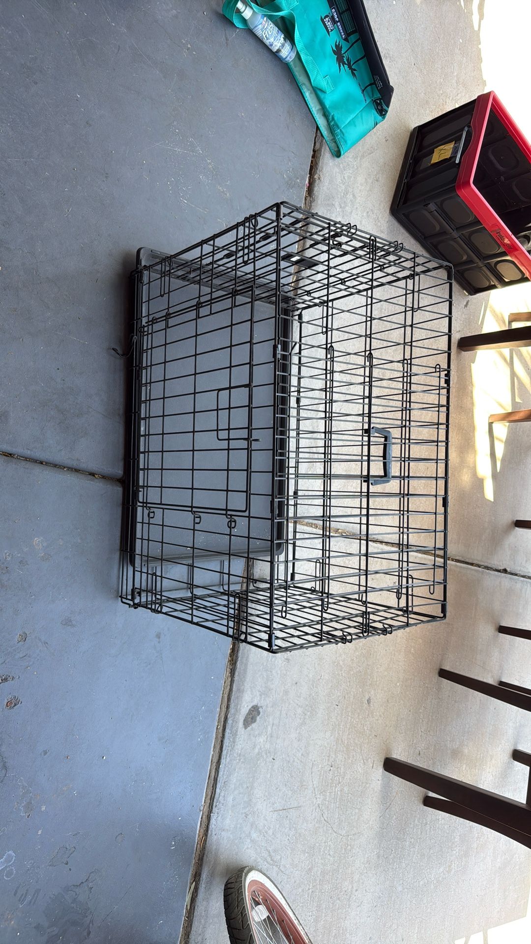 Folding Dog Cage 20”Hx30”Wx19”deep