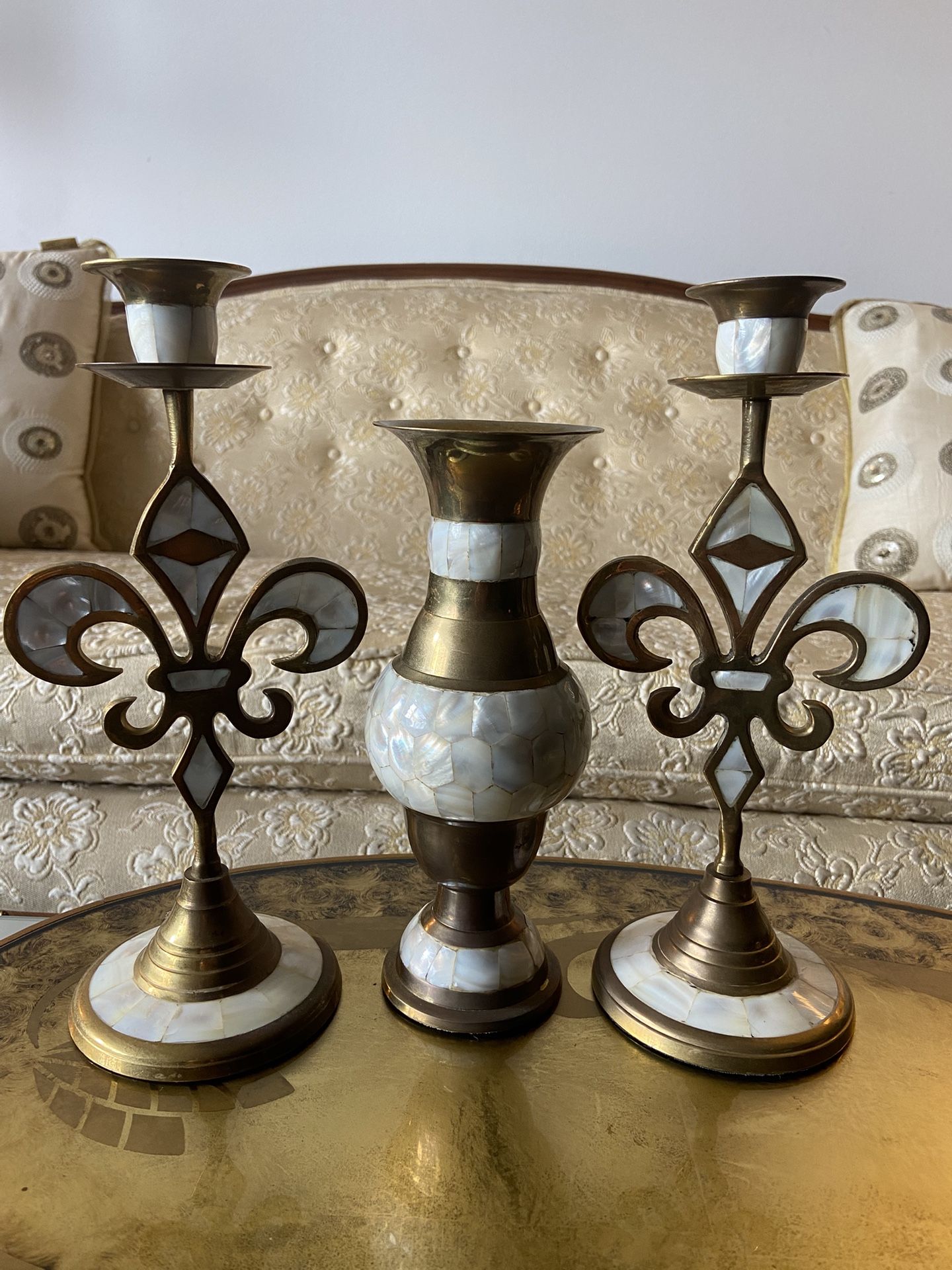Set Brass Three Peices