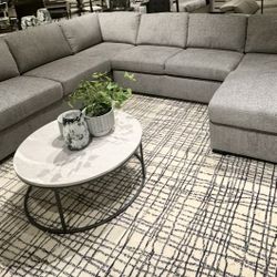 Sleeper Sectional Couch W Storage Chase And Pull Out Bed 