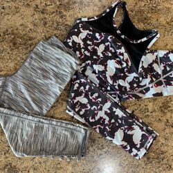 Girls Zella Leggings & Top- Size 8/10 ( 3 Pieces)