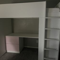 Twin Loft Bed With Desk 