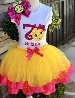 Emoji Birthday party tutu set