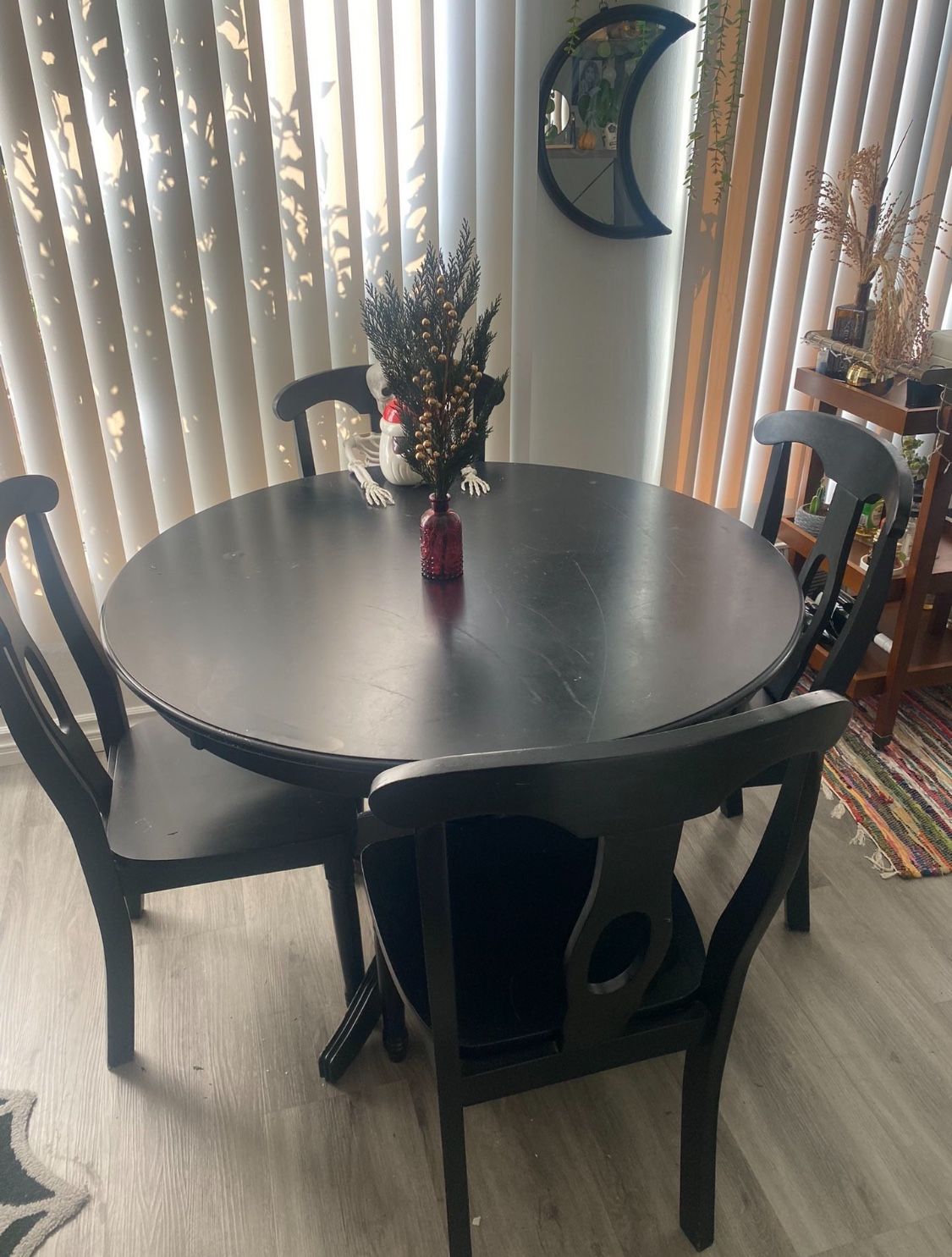 Dining Table + 4 Chairs Set