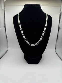 S925 silver cuban chain 5mm