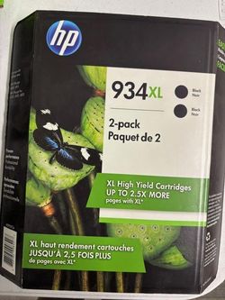 HP 934XL Black Ink Cartridges – 2-Pack