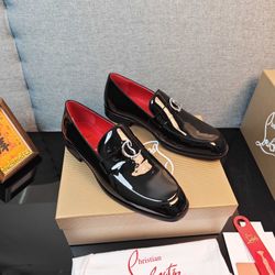 Christian Louboutin Men’s Leather Shoes With Box 2026 New