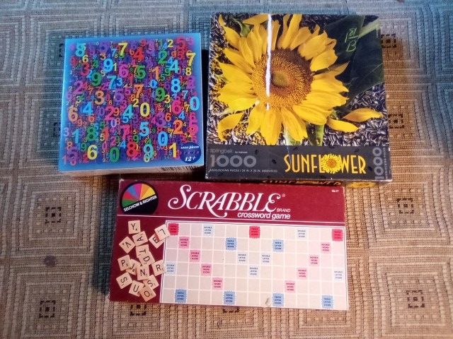 Vintage Scrabble+Jigsaw Puzzles