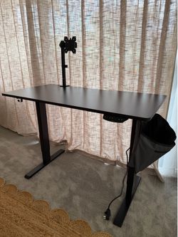 48” Standing Desk + Monitor Arm + Docking Station