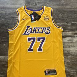 Luka Doncic (most Sizes) Yellow Los Angeles Lakers BasketbAll Jersey 