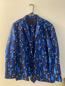 Men’s XL Christmas Jacket With Matching Tie