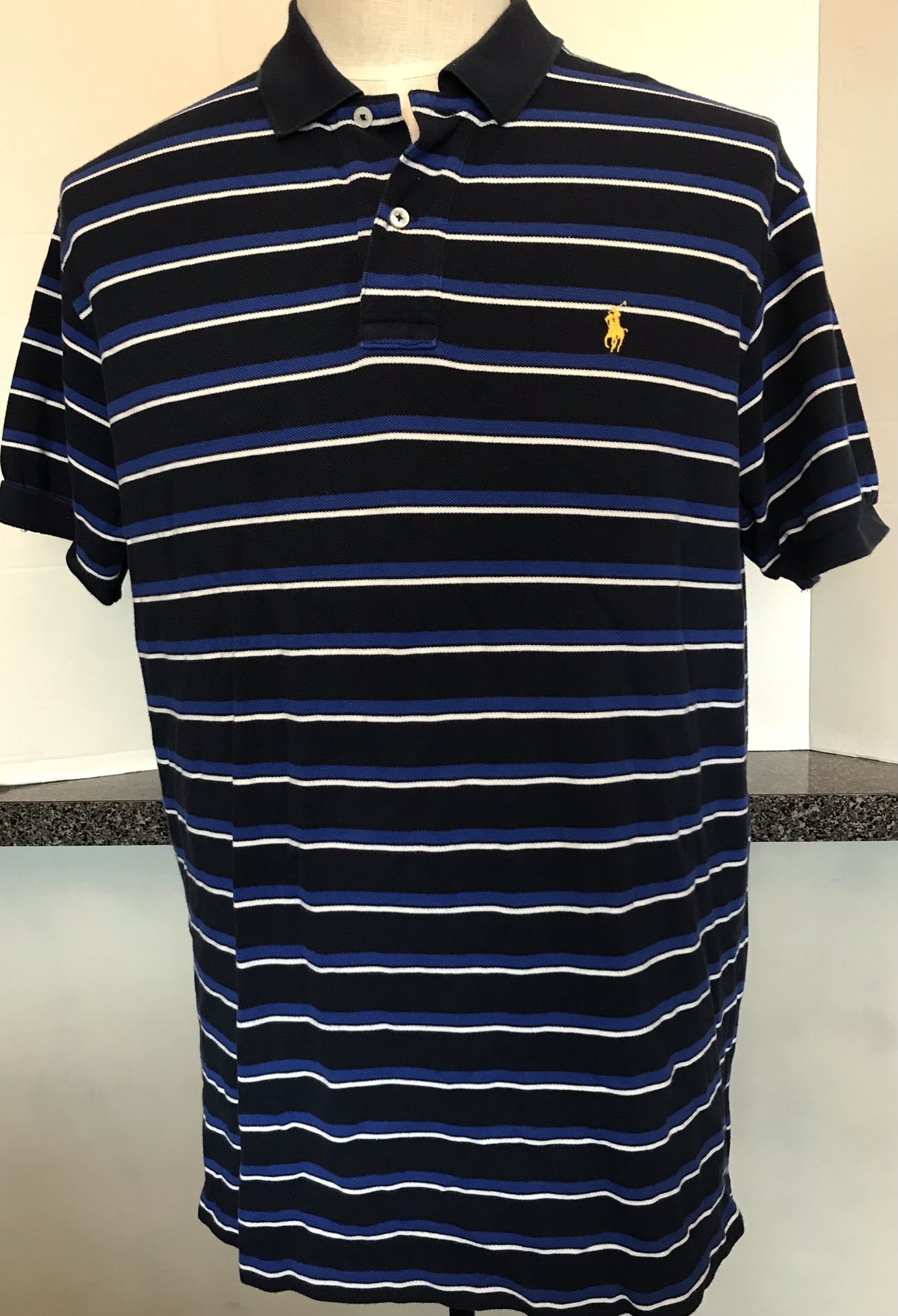 Polo Ralph Lauren Mens XL Striped Shirt Mesh