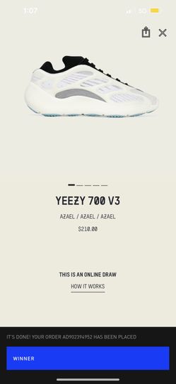 Yeezy Boost 700 V3 Size 10 MEN