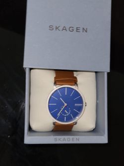 Skagen Haguen Leather Watch