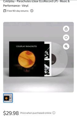 BRAND NEW - Coldplay - Parachutes (clear EcoRecord LP) - Vinyl