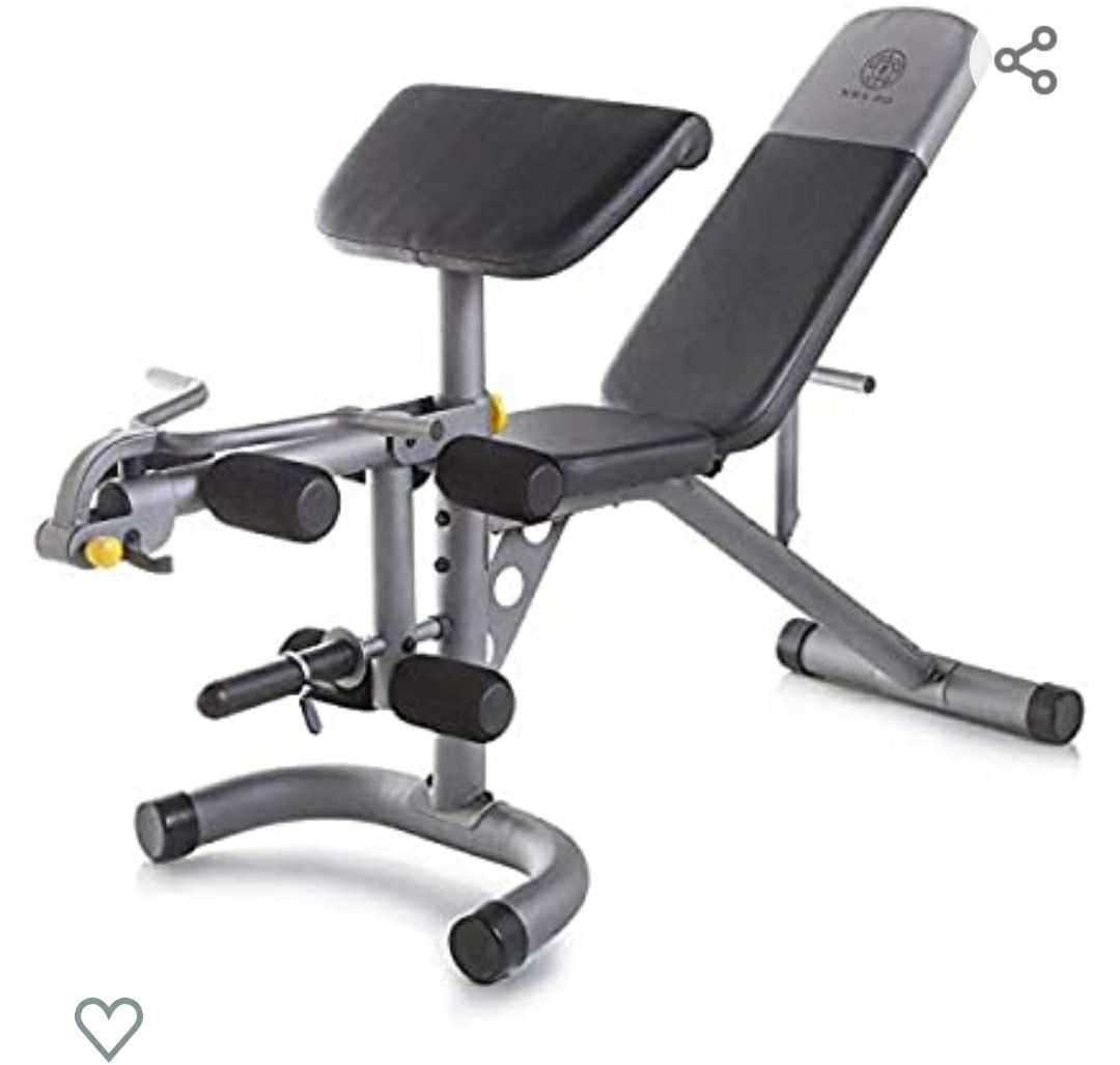 Brand new adjustable bench with leg curl/ext and preacher curl