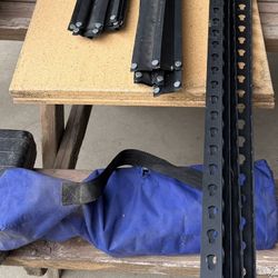 Metal And Wood Shelves 